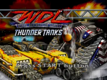 World Destruction League - Thunder Tanks (US) screen shot title